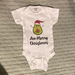 Onesie brand - Avocado Christmas Holiday Bodysuit